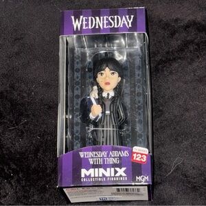 Wednesday Addams With Thing TV Series 123 Minix Collectible Figure